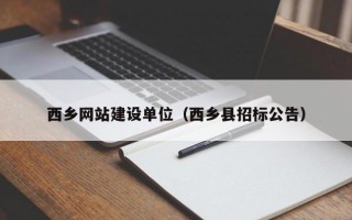 西乡网站建设单位（西乡县招标公告）